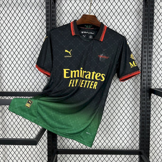 Tricou AC Milan X OFF WHITE Special Edition 24/25 Black